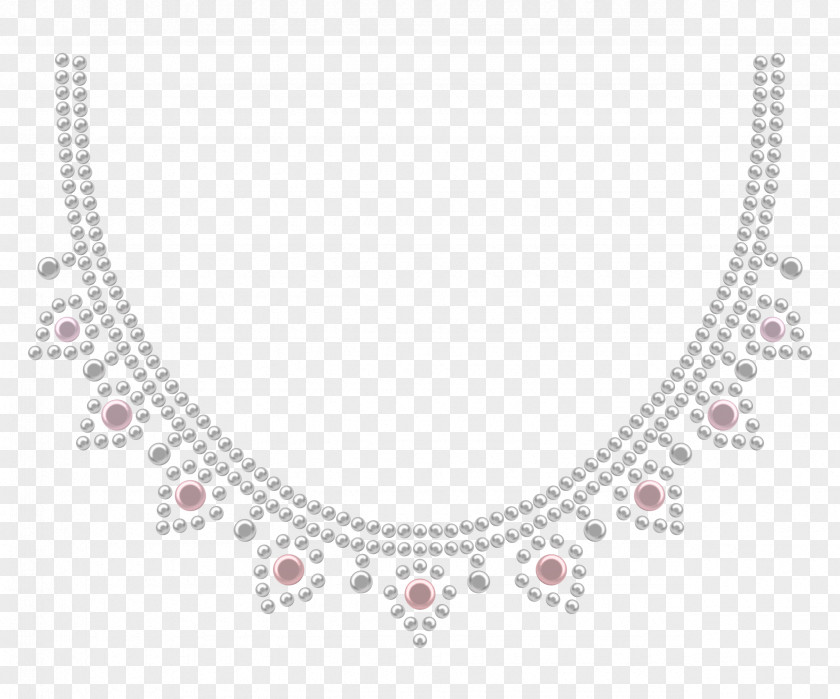 Lace Trim Necklace Pearl Text PNG