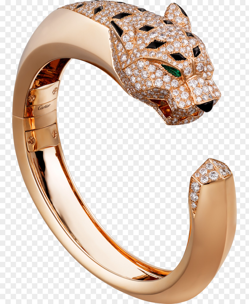 Leopard Cartier Ring Gold Bangle PNG