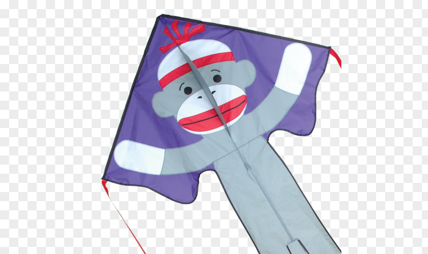 Sock Monkey Power Kite Flyer PNG