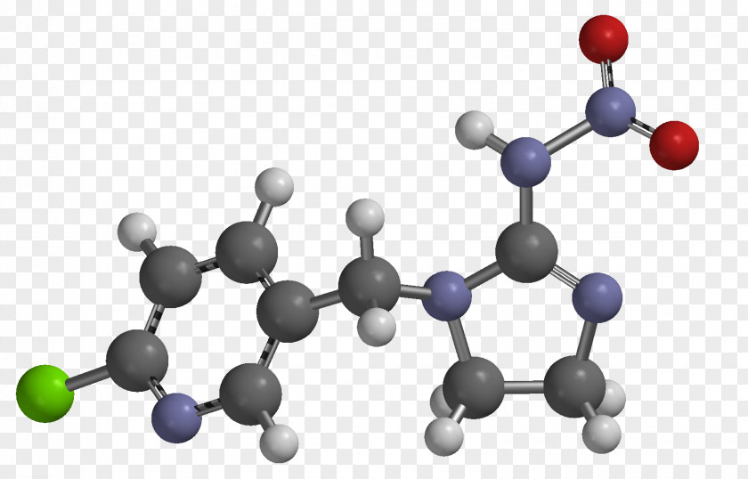 Flea Insecticide Imidacloprid Neonicotinoid Molecule PNG