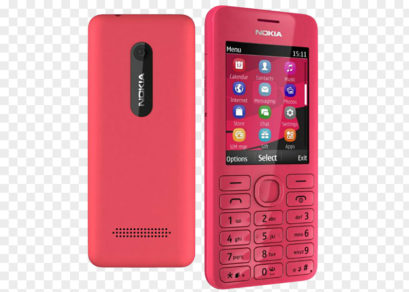 Smartphone Nokia 206 Asha Series Dual SIM PNG