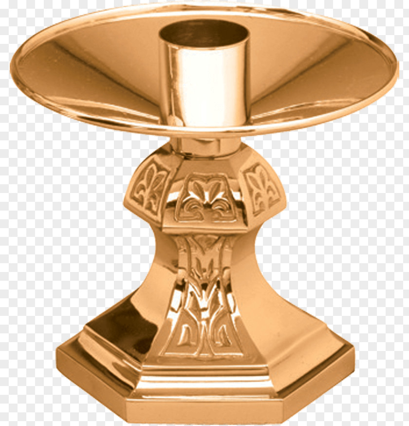 Trophy 01504 Altar Candlestick Gold PNG