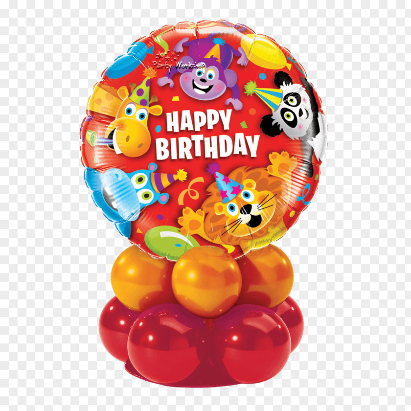 Balloon Happy Birthday Gift Flower Bouquet PNG