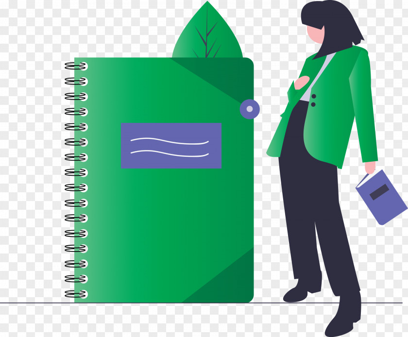 Notebook Girl PNG