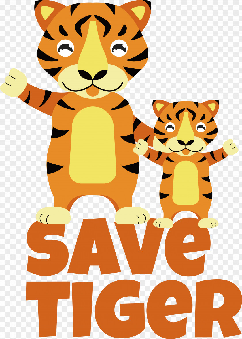 Tiger Cartoon Drawing Vector Animation PNG