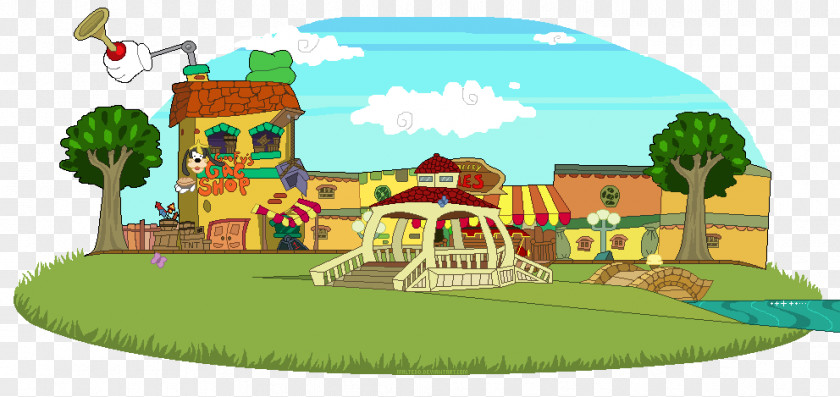 Town Drawing Toontown Online Game Minecraft The Walt Disney Company PNG