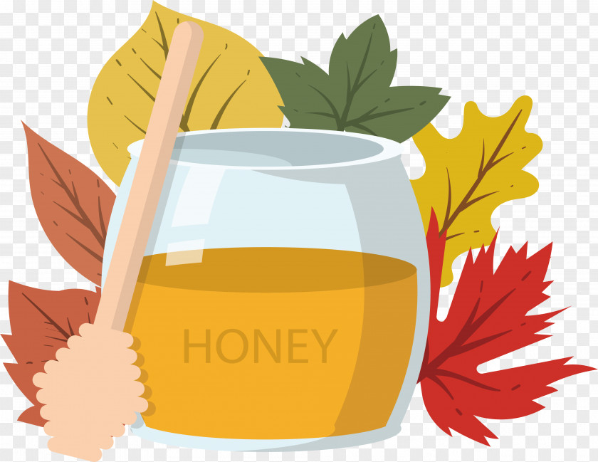 Autumn Honey Yuja Tea Clip Art PNG