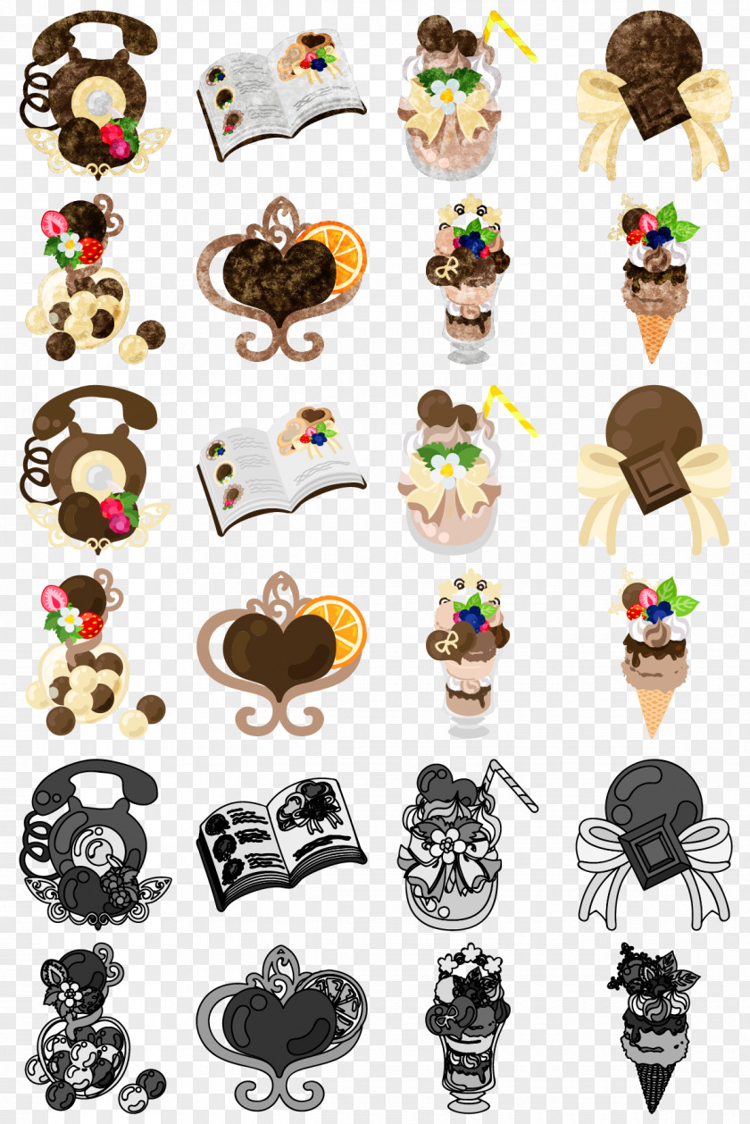Chocolate Icon Parfait Ice Cream PNG