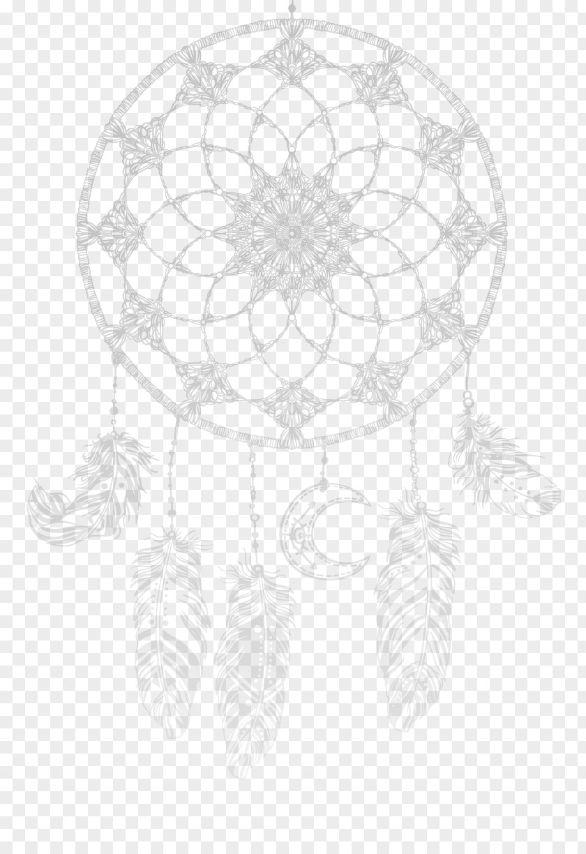 Dreamcatcher Drawing Visual Arts Black And White Sketch PNG