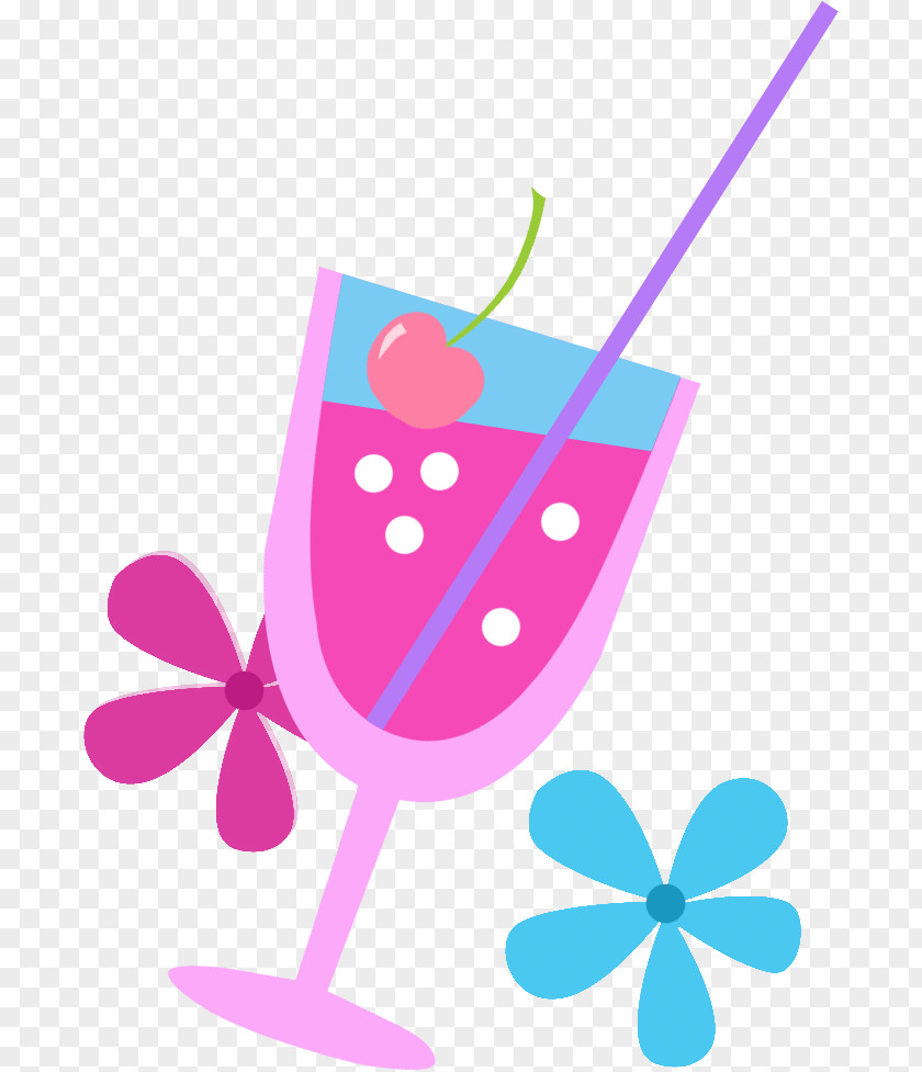 Pink Lady Martini Fizzy Drinks Cupcake Clip Art PNG