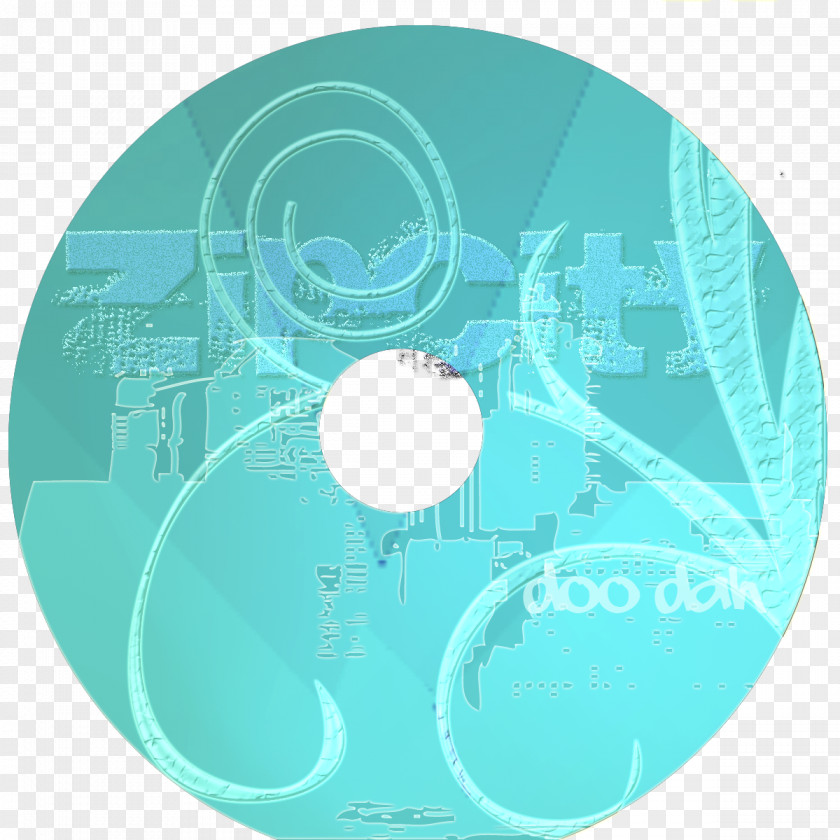Rock Flyer Turquoise Teal Compact Disc PNG