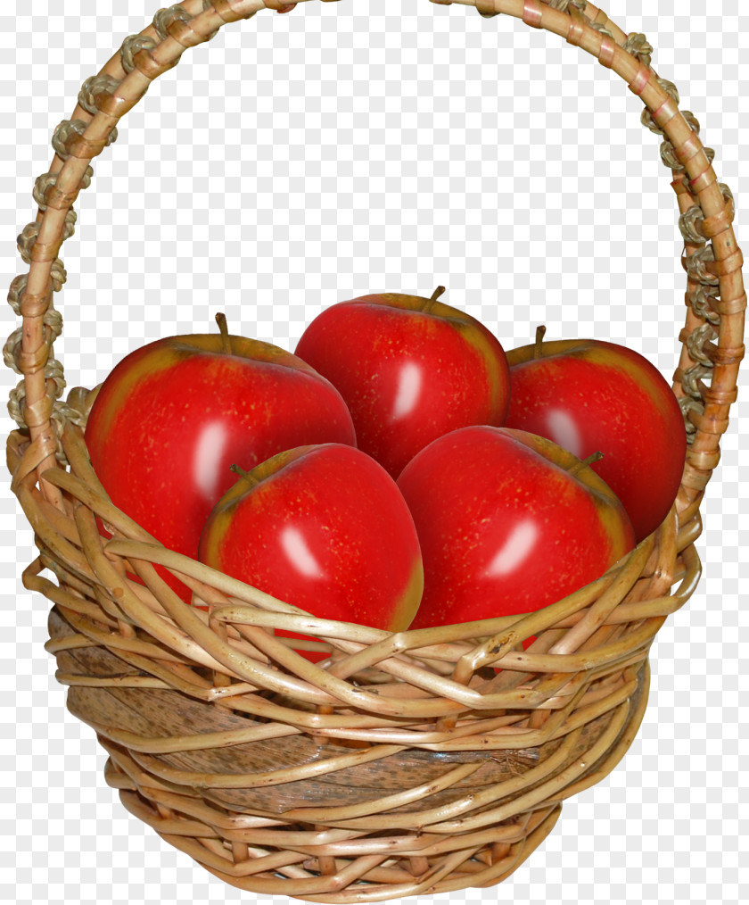 Tomato Apple Basket Clip Art PNG