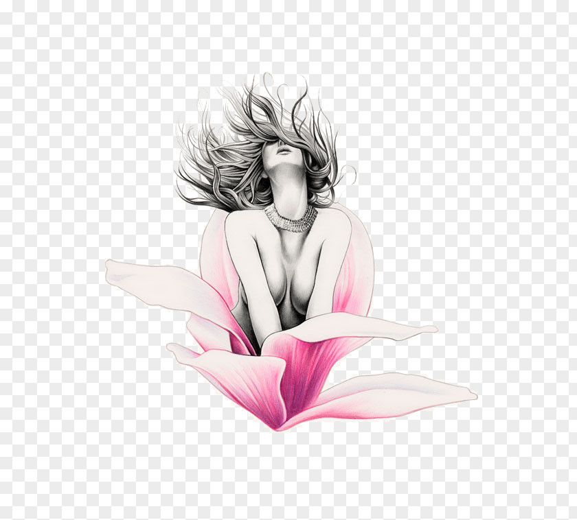 Hand-painted Beauty Drawing Illustrator Painting Illustration PNG