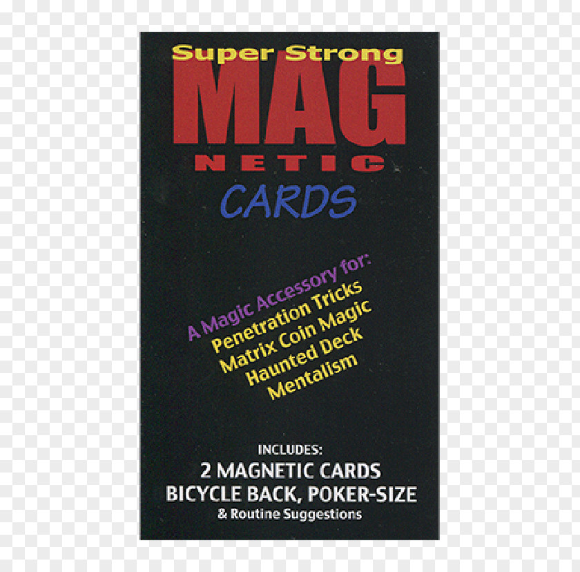 Magnetic Stripe Cards Bicycle Playing Magic Red Card Manipulation PNG