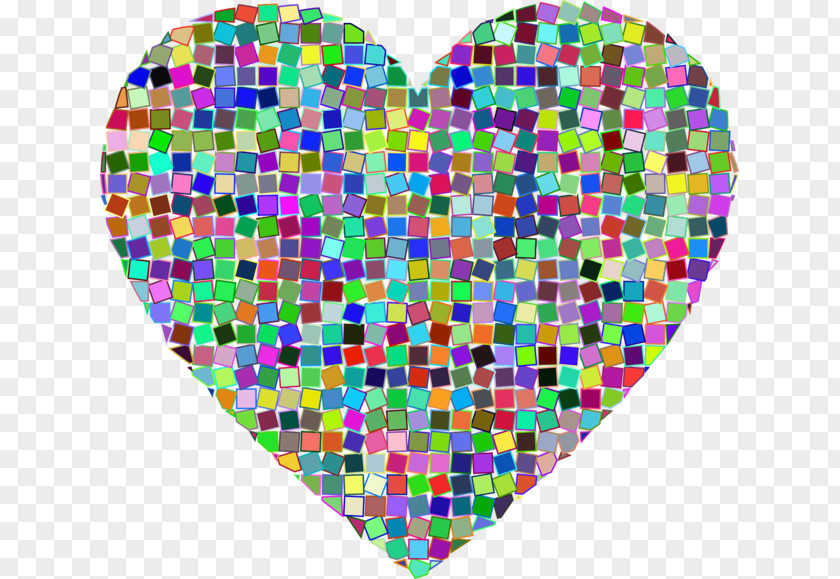 Mosaic Jigsaw Puzzles Heart PNG