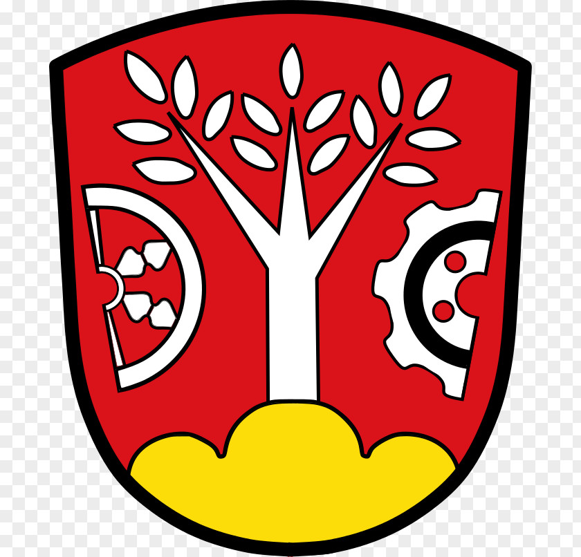 Regional District In Bavaria Coat Of Arms Spinnrad Trimount Wikipedia PNG