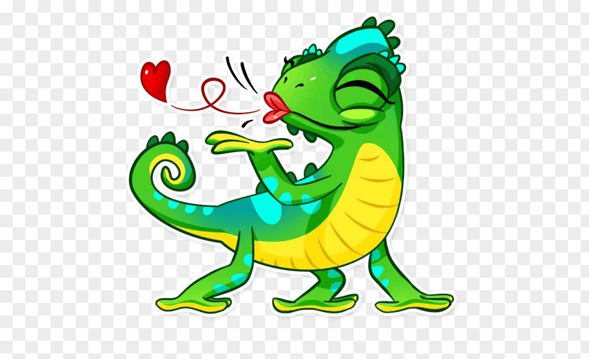 Chameleons Telegram Sticker Reptile Clip Art PNG