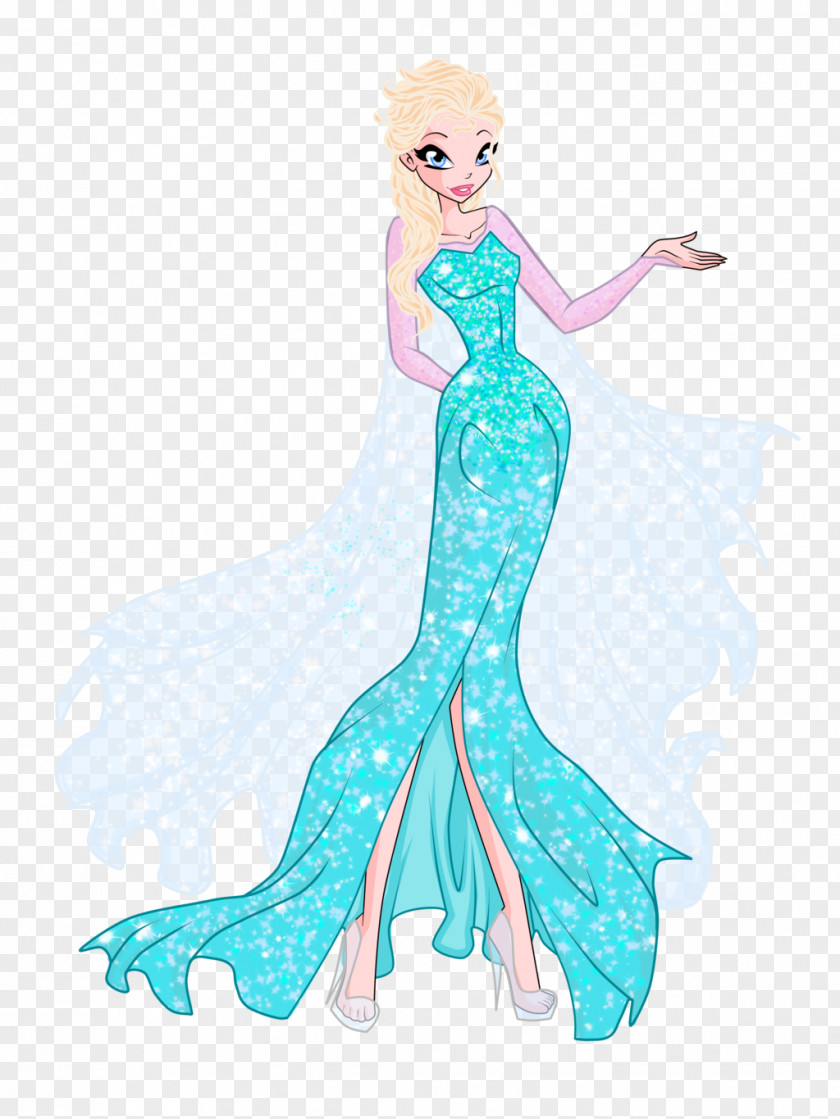 Elsa Rapunzel Anna Olaf Drawing PNG