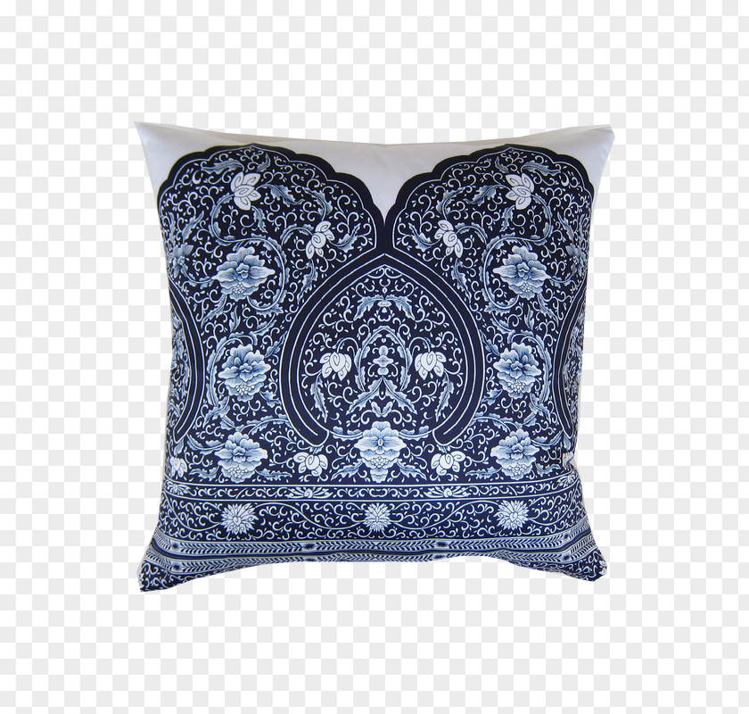 Pillow Throw Pillows Cushion Blue Cotton PNG
