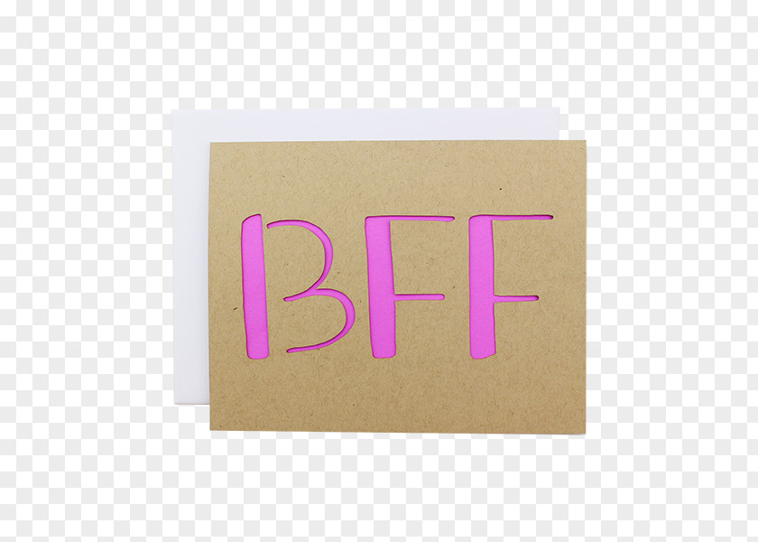 Bff Banner Rectangle Font Pink M PNG