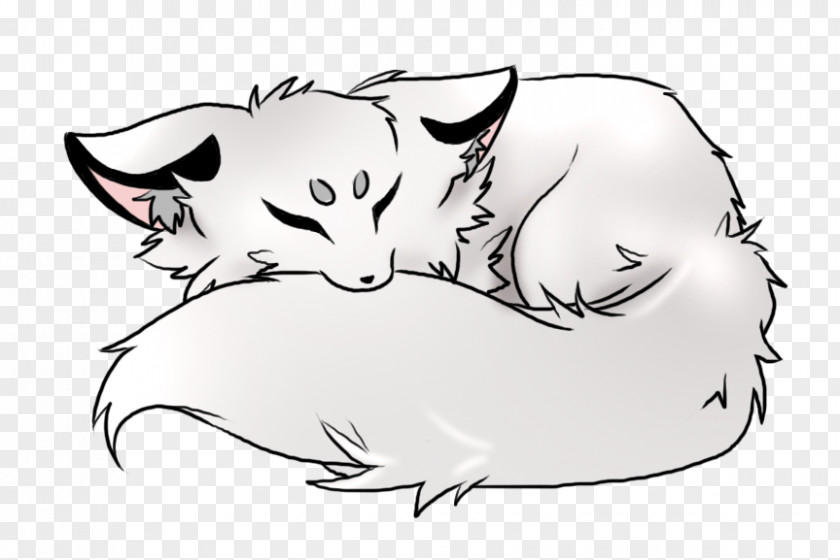 Fox Sleeping Whiskers Kitten Dog Paw Clip Art PNG