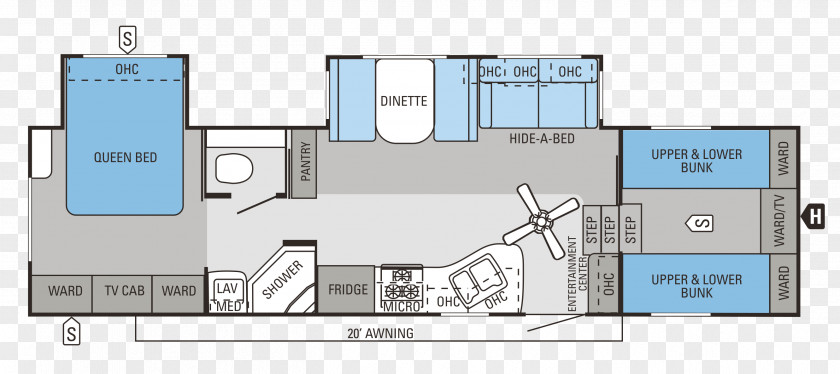 House Campervans Fifth Wheel Coupling Caravan Floor Plan Bunk Bed PNG