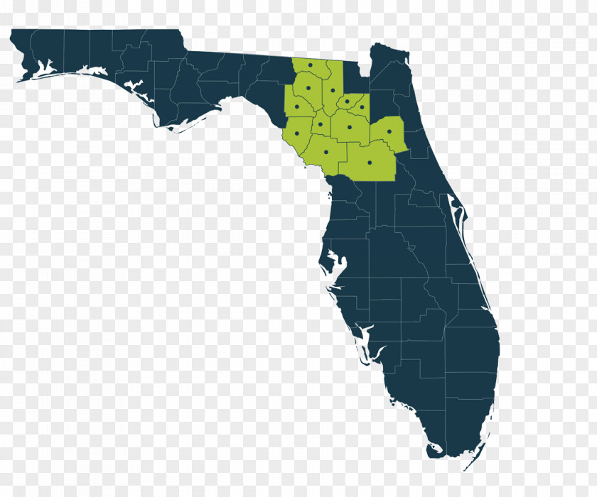 Map Florida Blank PNG