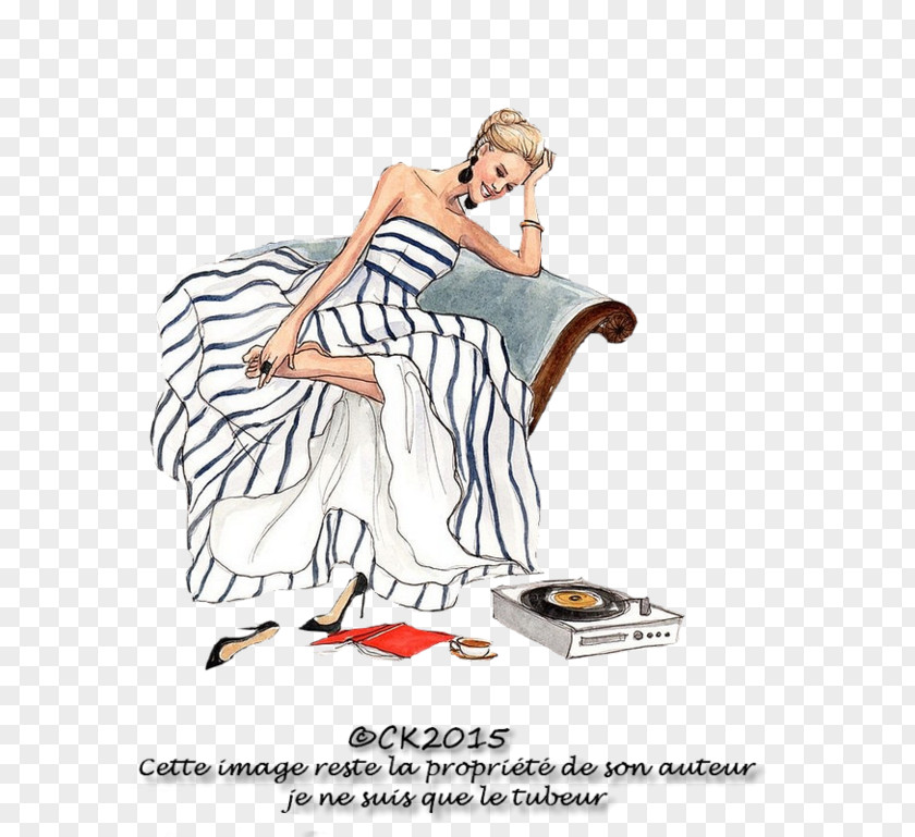 Rose Petal Podcast Fashion Illustration Drawing Image PNG