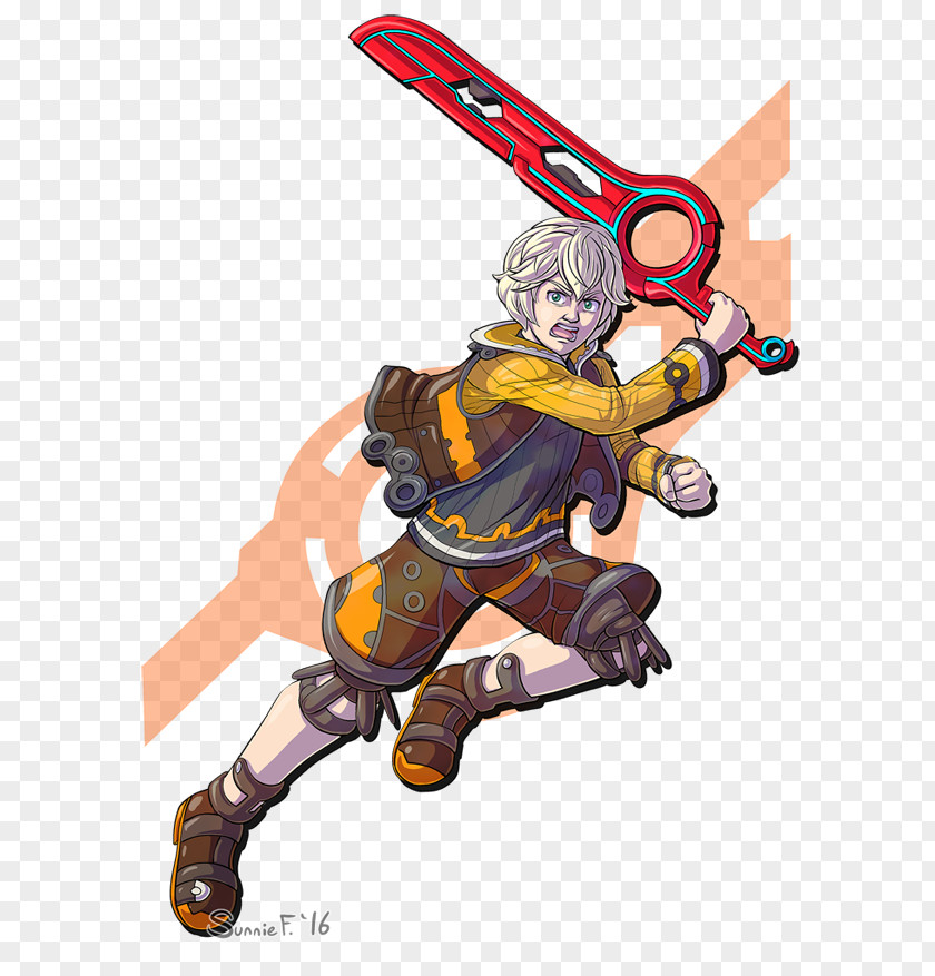 Shulk Xenoblade Cartoon Fiction Legendary Creature Weapon PNG