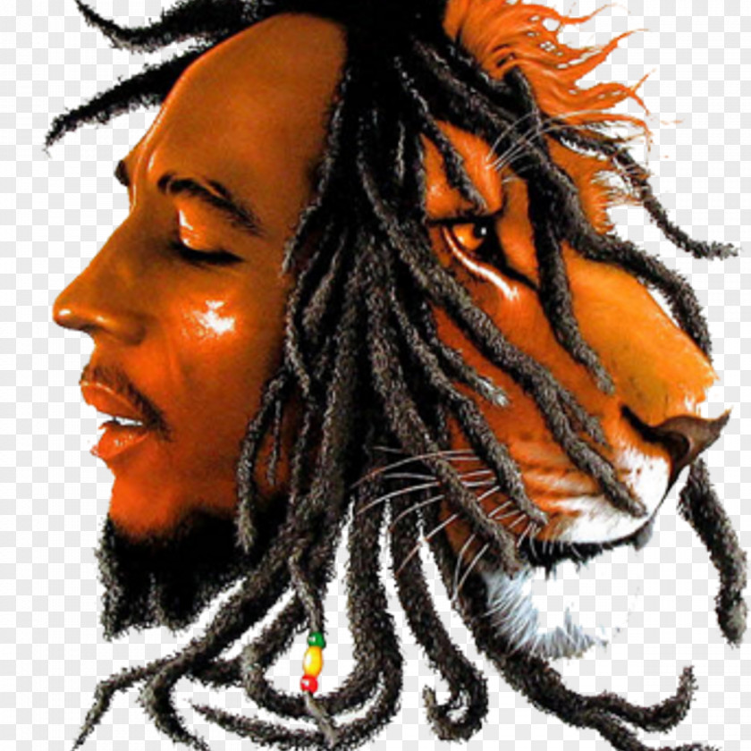 Bob Marley Lion Rastafari Reggae Zion PNG