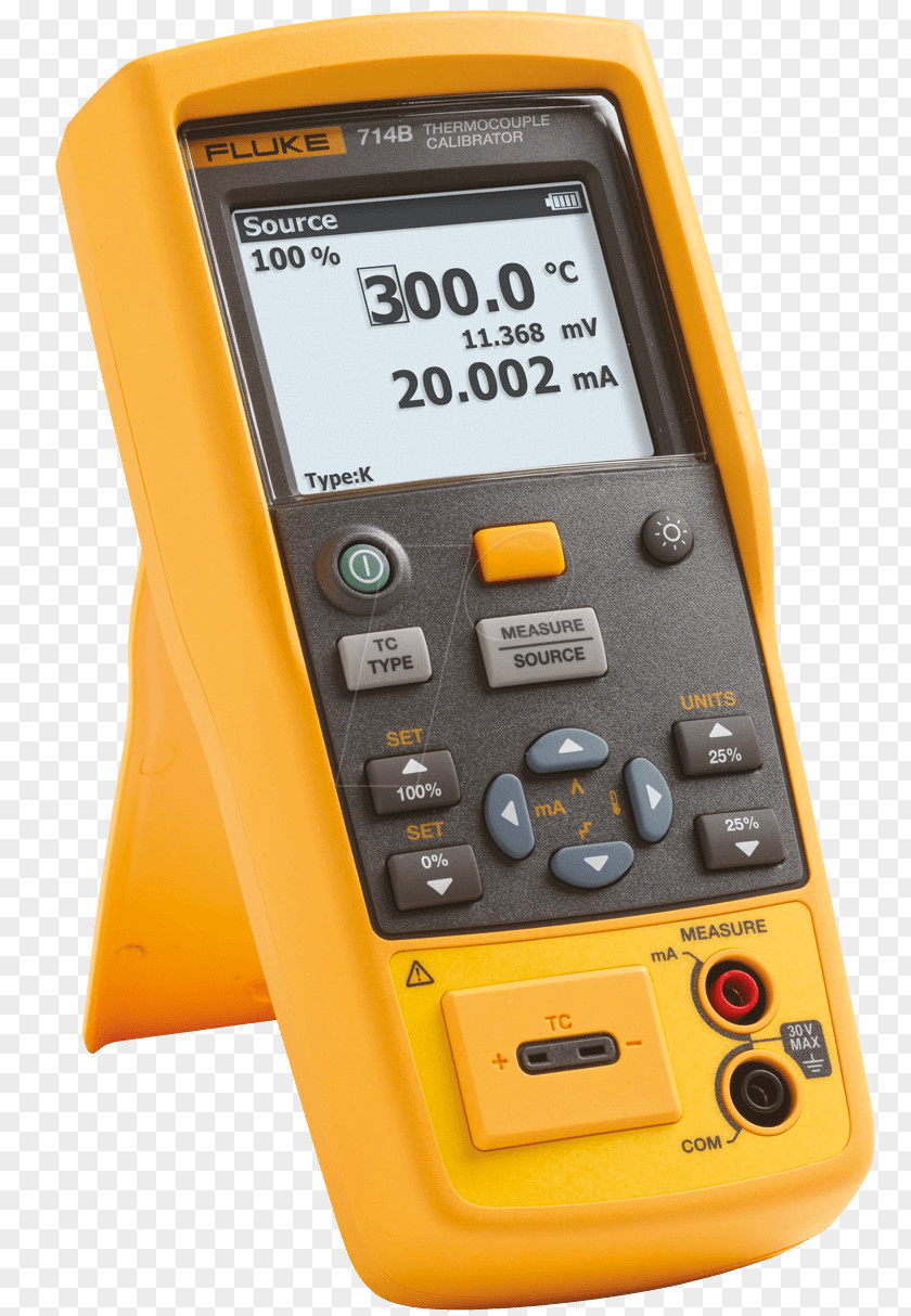 Fluke Resistance Thermometer Corporation Thermocouple Calibration Multimeter PNG