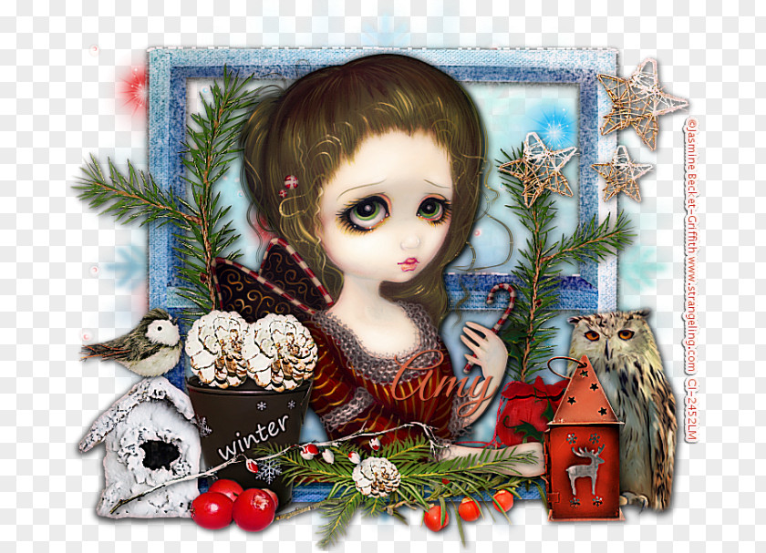 Little Owl Christmas Ornament Doll Day PNG