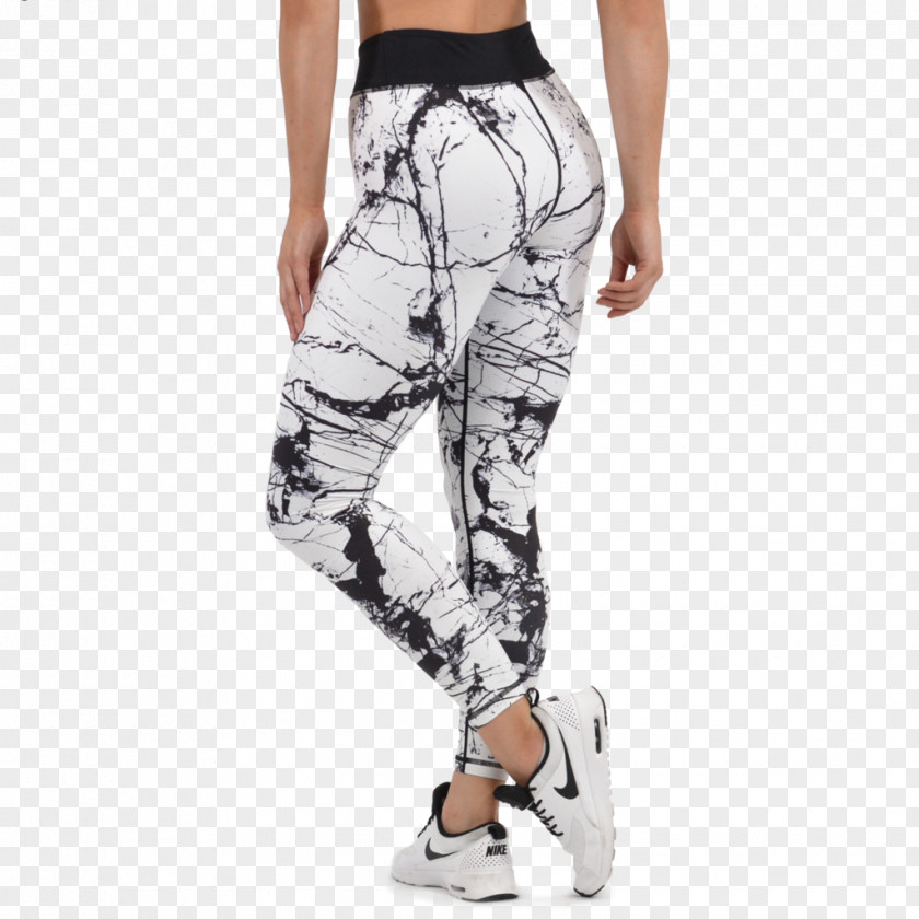 Span And Div Leggings Marble Waist White Pants PNG