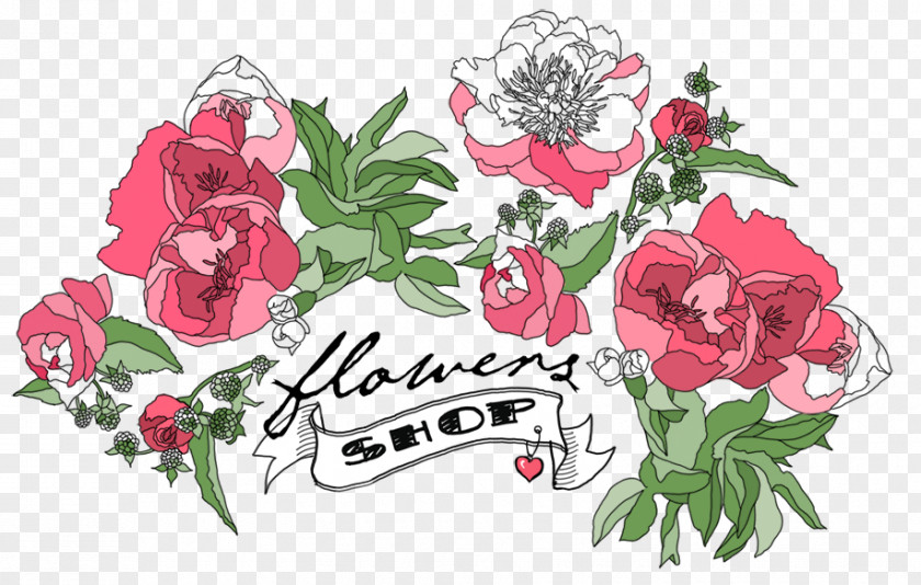 Flower Logo Floristry Art Floral Design PNG
