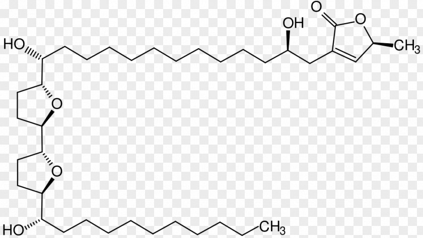 Graviola Bullatacin Acetogenin Lactone Annonaceae Molar Mass PNG