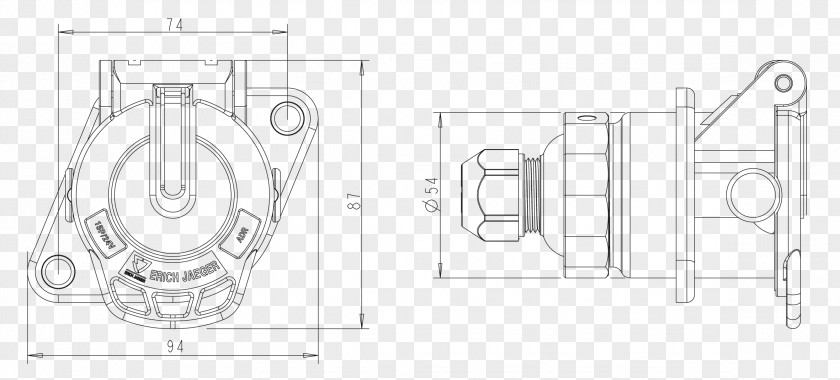 Product Drawing Door Handle Line Art Sketch PNG