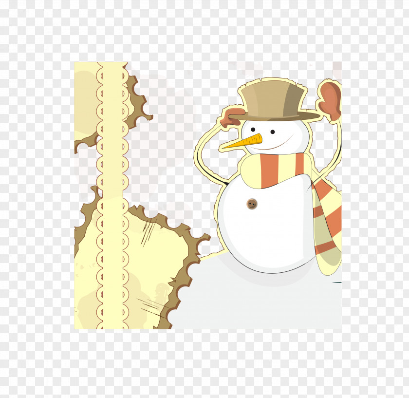 Snowman Vector Material Winter PNG