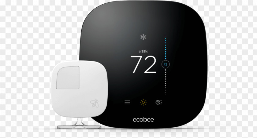 Thermostat Temperature Sensor Ecobee Smart Home Automation Kits Amazon Alexa PNG