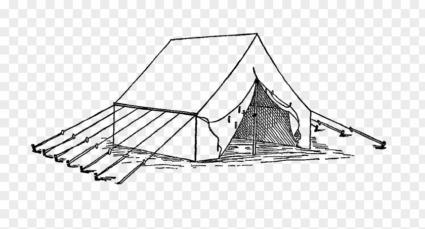 Vintage Wall Tent Poles & Stakes Camping Digital Stamp Clip Art PNG
