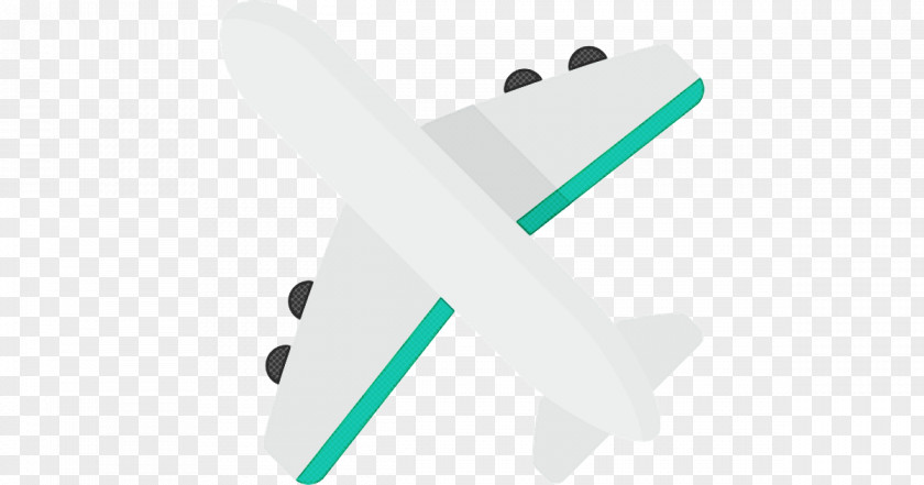 Airplane Air Travel Green Wing Line PNG