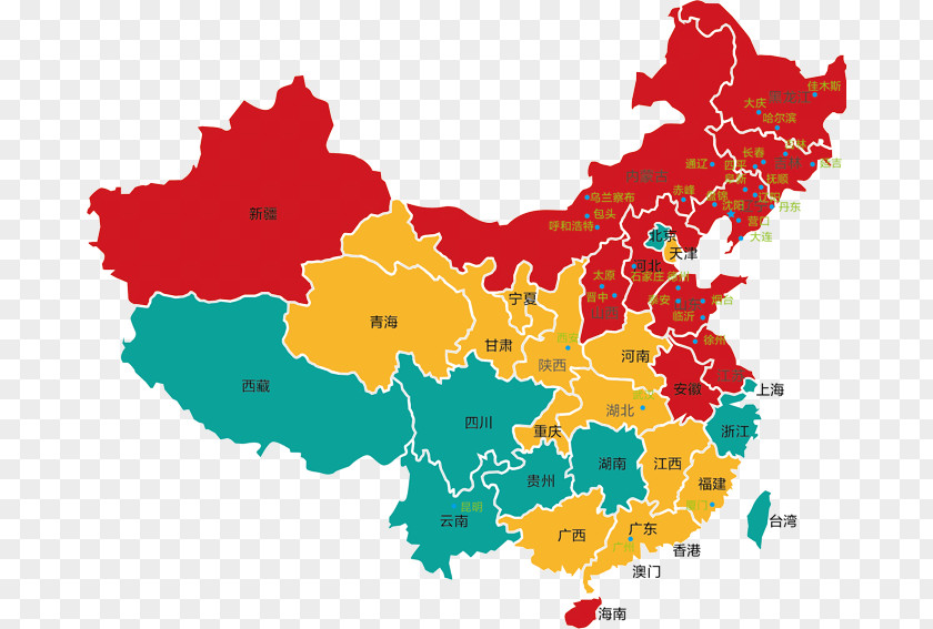 China Business Map Marketing Industry PNG