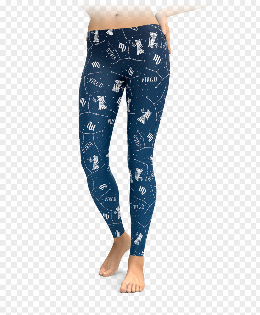 Virgo Zodiac Leggings Yoga Pants Sweater Fashion PNG