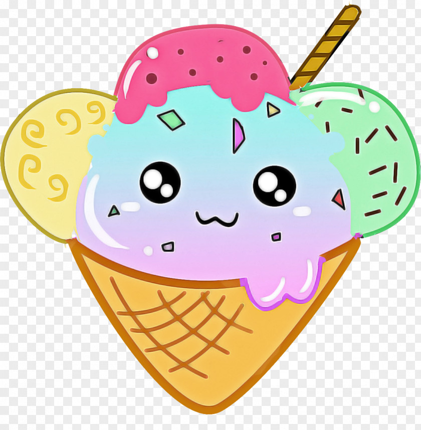 Cartoon Ice Cream Cone Food PNG