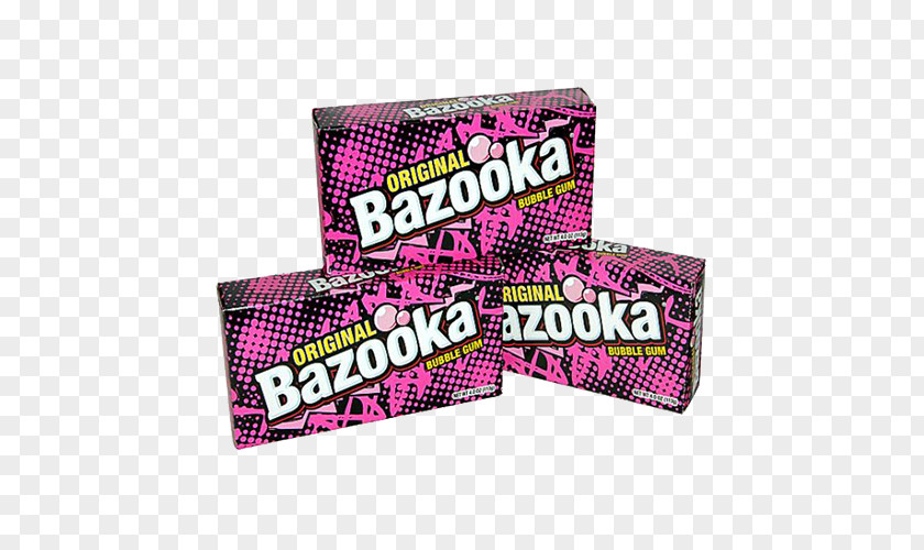 Chewing Gum Bazooka Bubble PNG