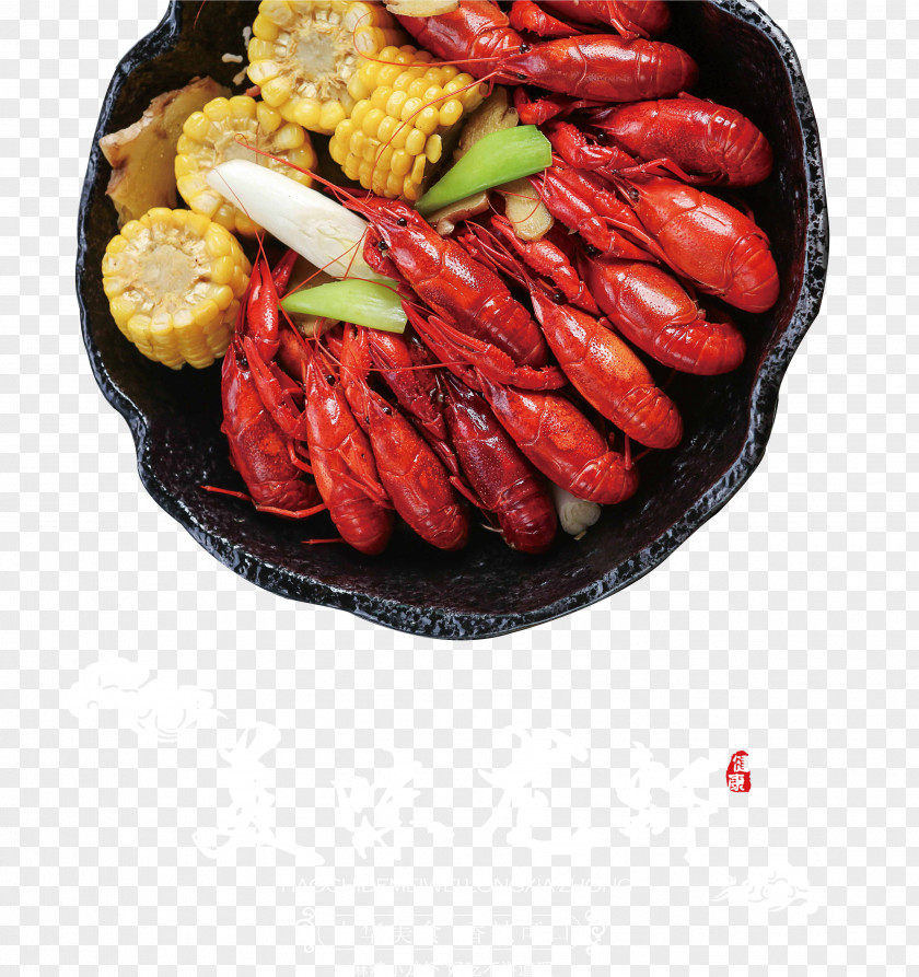 Corn Lobster Pot Material Crayfish As Food Poster PNG