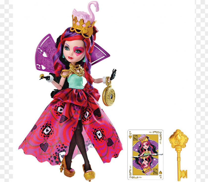Doll Ever After High Way Too Wonderland Lizzie Hearts Wonderland: Royal Flush Kitty Cheshire PNG