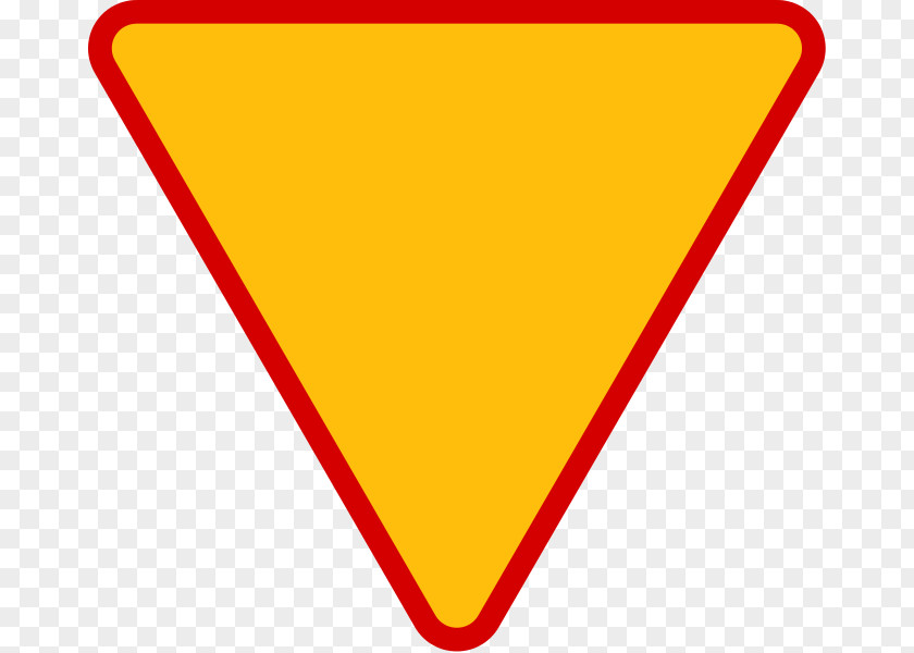Road Traffic Sign Warning Yield PNG