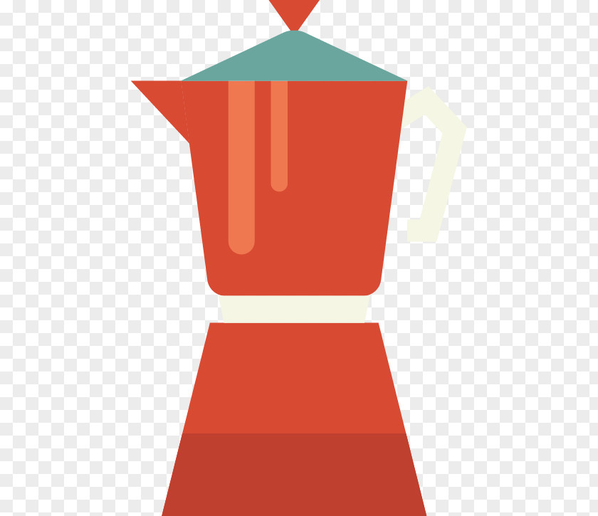 Vector Coffee Flat Coffeemaker Cafe PNG