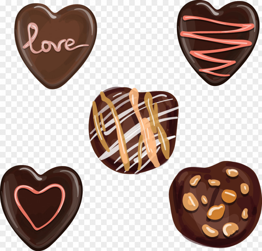Vector Hand-painted Chocolate White Mousse PNG