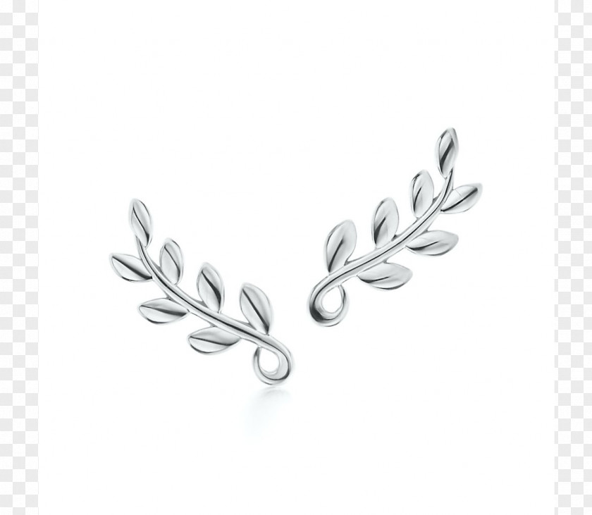 Gold Earring Tiffany & Co. Olive Leaf Jewellery PNG